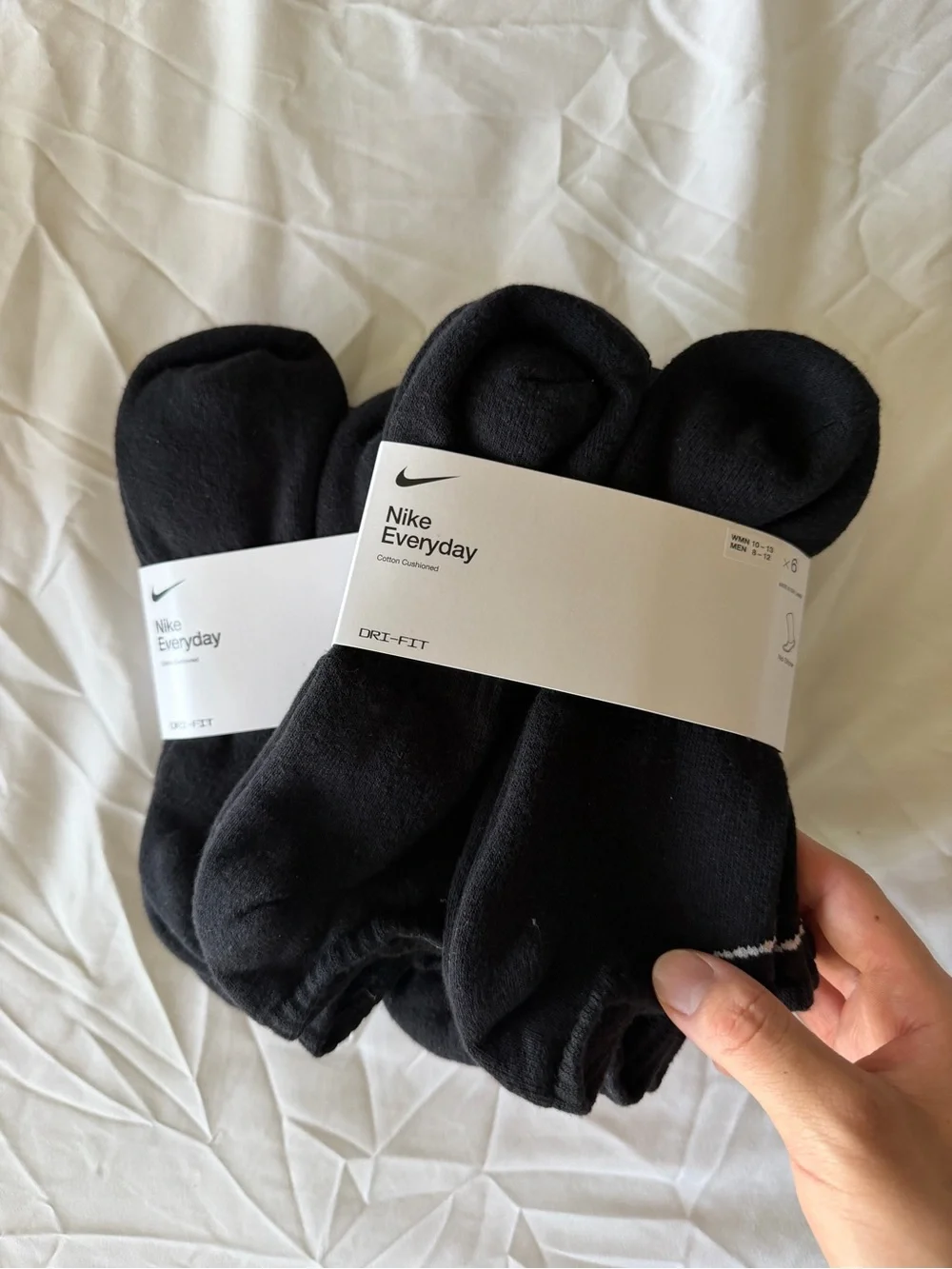 Nike Everyday Black No-Show Socks - 2 Packs